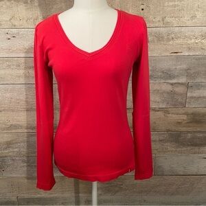 🛍️3/$30 EDC Eaprit women’s red long-sleeved t-shirt in size  medium